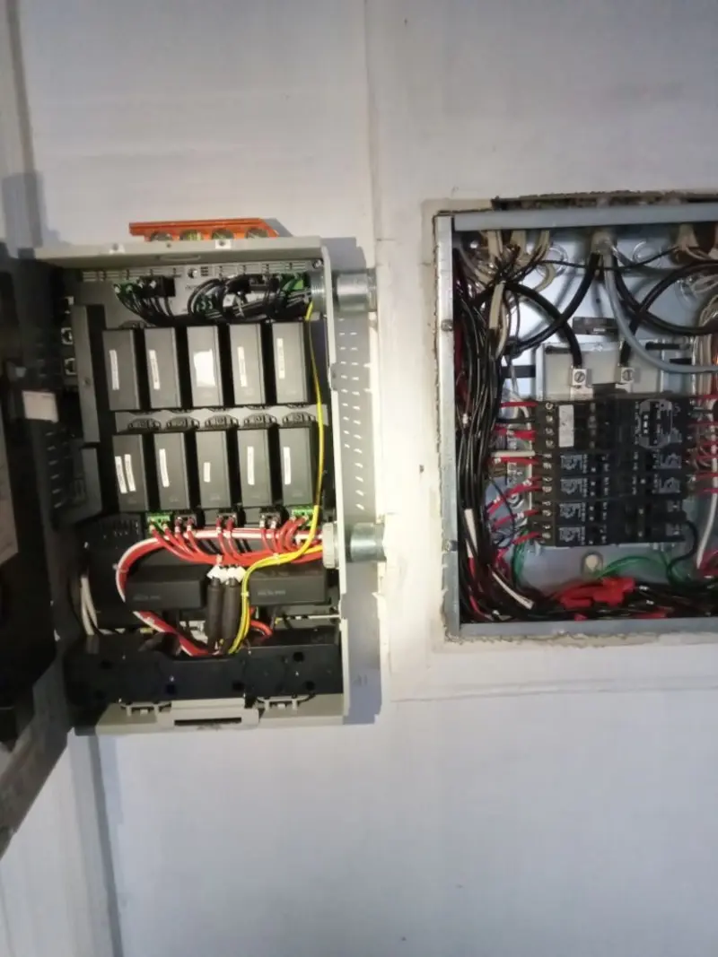 Electrical panel upgrade completed for Security Camera Wiring in Homestead Meadows South